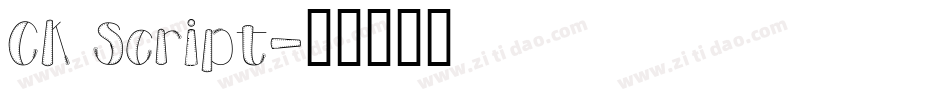 CK Script字体转换